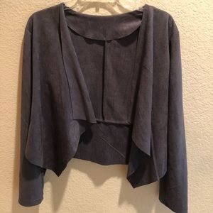 Gray cardigan